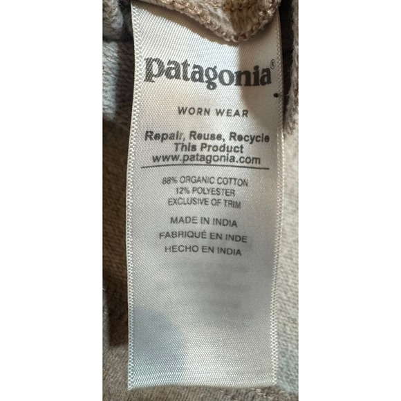 Patagonia Womens Organic Cotton Graphic Hoodie Brown Heather Sweatshirt Medium - Picture 9 of 11